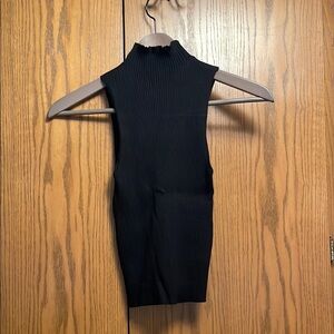 Petal & Pup Black Ribbed Tank Top